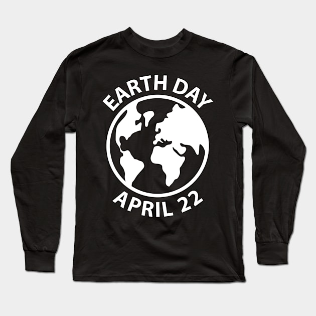 Earth Day, April 22 Long Sleeve T-Shirt by cartogram